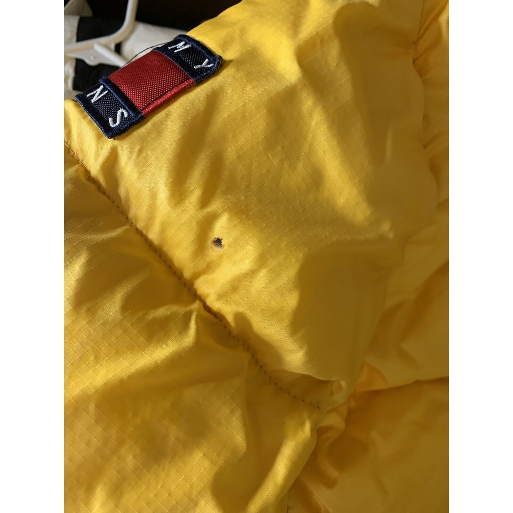 Vintage yellow 90s Tommy Hilfiger‎ puffer jacket - Picture 9 of 12